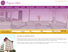 Tablet Screenshot of corporatesuitesnoida.com